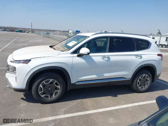 2022 Hyundai Santa Fe Hybrid Blue with VIN KM8S2DA13NU057239, listed as a IAAI auction lot 41887396 with 49,106 mi miles. Bid and sale history available at carsss.com. Image 14.