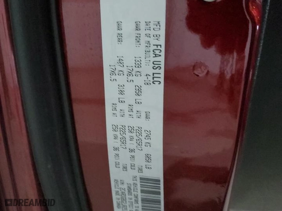 2018 Dodge Grand Caravan SE with VIN 2C4RDGBG2JR251222, listed as a Copart auction lot 50798065 with 91,498 mi miles and Clean Title. Bid and sale history available at carsss.com. Image 13.