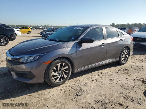 2017 Honda Civic Sedan EX with VIN 19XFC2F75HE070730, listed as a Copart auction lot 50317255 with 74,260 mi miles and Salvage Title. Bid and sale history available at carsss.com. Image 1.
