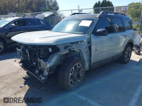 2024 Ford Bronco Sport Outer Banks z VIN 3FMCR9C60RRE22396, wystawiony jako IAAI lot #41671001 z przebiegiem 8 733 mil mil oraz . Historia ofert i sprzedaży dostępna na DreamBid. Obrazek 20.