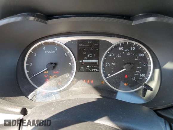 2024 Nissan Versa S with VIN 3N1CN8DV6RL866873, listed as a Copart auction lot 49498055 with 5,344 mi miles and Salvage Title. Bid and sale history available at DreamBid. Image 9.