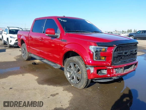 2016 Ford F-150 XLT with VIN 1FTEW1EG4GKE96287, listed as a IAAI auction lot 41382832 with 1 mi miles. Bid and sale history available at carsss.com. Image 1.