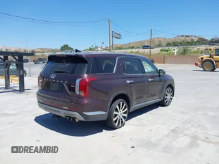 2023 Hyundai Palisade Limited with VIN KM8R5DGEXPU521968, listed as a IAAI auction lot 42148561 with 81,209 mi miles and . Bid and sale history available at DreamBid. Image 4.