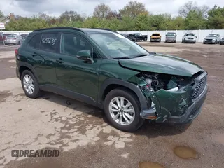 2024 Toyota Corolla Cross LE with VIN 7MUBAABG4RV091490, listed as a IAAI auction lot 42155635 with 9,150 mi miles and . Bid and sale history available at DreamBid. Image 1.