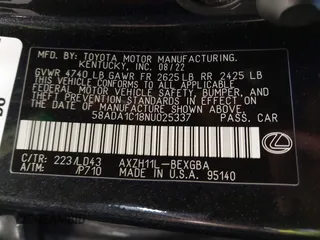 2022 Lexus ES 300h with VIN 58ADA1C18NU025337, listed as a IAAI auction lot 41755196 with 118,413 mi miles and . Bid and sale history available at DreamBid. Image 9.
