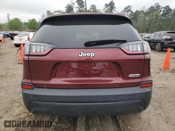 2020 Jeep Cherokee Altitude with VIN 1C4PJLLB0LD543159, listed as a Copart auction lot 50704875 with 33,845 mi miles and Salvage Title. Bid and sale history available at carsss.com. Image 6.