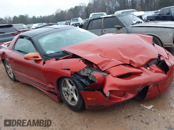 2001 Pontiac Firebird with VIN 2G2FS22K612112434, listed as a IAAI auction lot 41554867 with 208,699 mi miles. Bid and sale history available at carsss.com. Image 1.