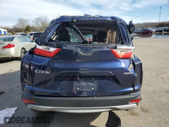 2017 Honda CR-V EX-L with VIN 2HKRW2H83HH680471, listed as a Copart auction lot 45266965 with 106,320 mi miles and Salvage Title. Bid and sale history available at carsss.com. Image 6.
