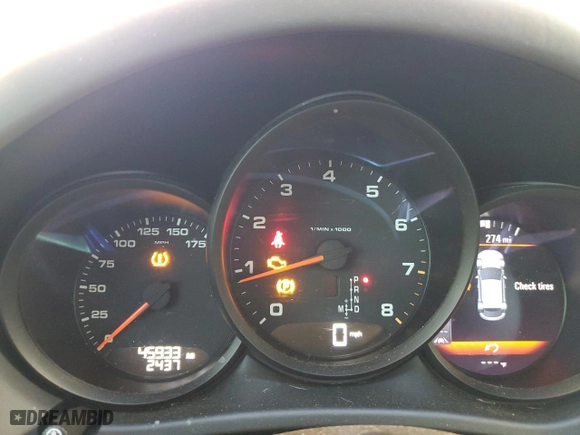 2021 Porsche Macan with VIN WP1AA2A50MLB11979, listed as a Copart auction lot 49351685 with 45,933 mi miles and Salvage Title. Bid and sale history available at carsss.com. Image 9.