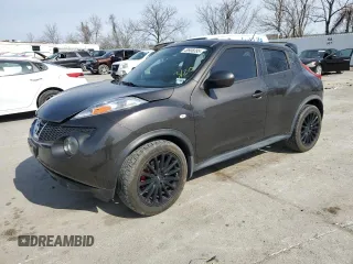 2013 Nissan Juke S with VIN JN8AF5MR1DT203898, listed as a Copart auction lot 49908395 with 112,437 mi miles and Non repairable. Bid and sale history available at DreamBid. Image 1.