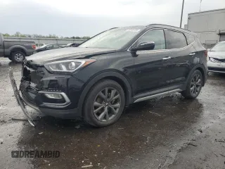 2018 Hyundai Santa Fe Ultimate with VIN 5NMZWDLA9JH100147, listed as a Copart auction lot 53046735 with 83,177 mi miles and Salvage title. Bid and sale history available at DreamBid. Image 1.