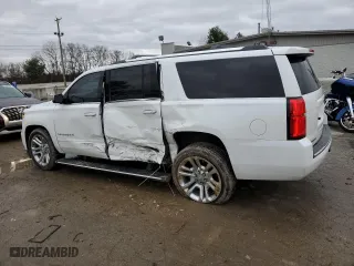 2020 Chevrolet Suburban Premier with VIN 1GNSKJKJ9LR123382, listed as a Copart auction lot 86950554 with 45,616 mi miles and Salvage Title. Bid and sale history available at carsss.com. Image 2.