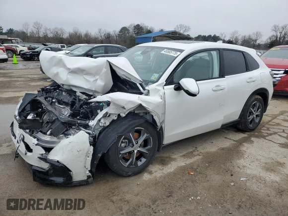 2024 Honda HR-V EX-L z VIN 3CZRZ1H78RM753266, wystawiony jako Copart lot #45585775 z przebiegiem Nie podano mil oraz Szkoda całkowita • Salvage title. Historia ofert i sprzedaży dostępna na DreamBid. Obrazek 1.