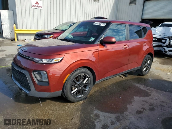 2021 Kia Soul LX with VIN KNDJ23AU4M7793074, listed as a Copart auction lot 48712275 with 64,483 mi miles and Salvage Title. Bid and sale history available at carsss.com. Image 1.