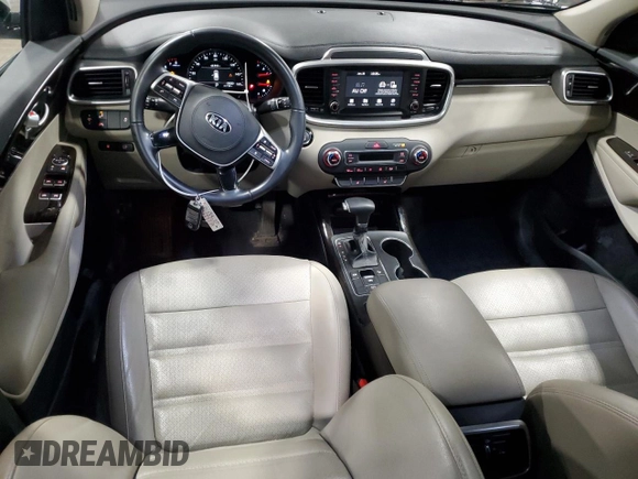 2019 Kia Sorento EX Sport V6 with VIN 5XYPH4A57KG610547, listed as a Copart auction lot 89099865 with 41,738 mi miles and Salvage Title. Bid and sale history available at carsss.com. Image 8.