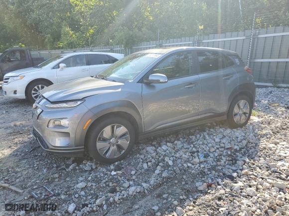 2021 Hyundai Kona Electric Limited with VIN KM8K33AG1MU115648, listed as a Copart auction lot 43498535 with 40,239 mi miles and Non Repairable. Bid and sale history available at carsss.com. Image 1.