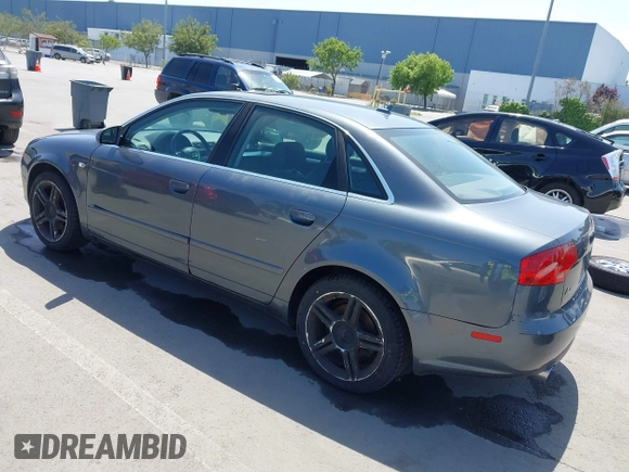 2007 Audi A4 2.0T with VIN WAUDF78E07A157361, listed as a IAAI auction lot 42116865 with 119,613 mi miles. Bid and sale history available at carsss.com. Image 3.