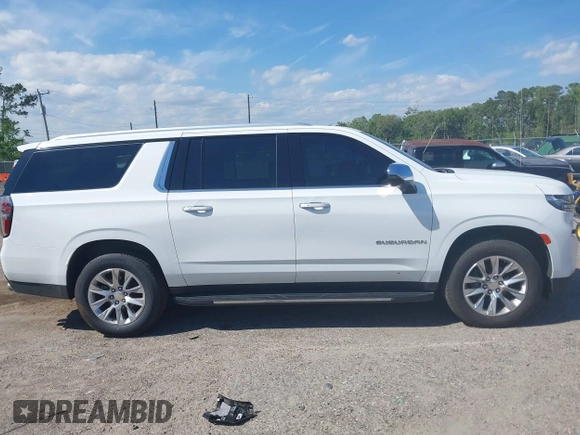 2023 Chevrolet Suburban Premier with VIN 1GNSCFKDXPR371053, listed as a IAAI auction lot 42045193 with 92,544 mi miles and . Bid and sale history available at DreamBid. Image 13.