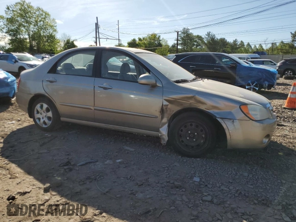 2006 Kia Spectra EX z VIN KNAFE121365269433, wystawiony jako Copart lot #56634735 z przebiegiem 86 551 mil mil oraz Szkoda całkowita • Salvage title. Historia ofert i sprzedaży dostępna na DreamBid. Obrazek 4.