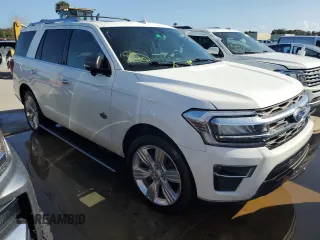 2022 Ford Expedition King Ranch с VIN 1FMJU1NT0NEA02418, выставлен на аукционе Copart как лот 74466054 с пробегом 36 689 миль миль и На запчасти • Non repairable. История ставок и продаж доступна на DreamBid. Изображение 4.