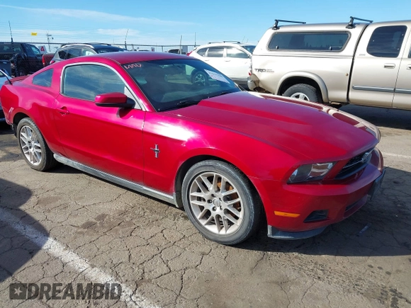 2012 Ford Mustang V6 Premium with VIN 1ZVBP8AM7C5270903, listed as a IAAI auction lot 41631200 with 171,138 mi miles. Bid and sale history available at carsss.com. Image 1.