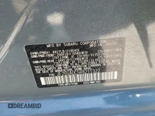 2024 Subaru Crosstrek Premium with VIN JF2GUADC5R8211322, listed as a Copart auction lot 61640715 with 42,425 mi miles and Salvage title. Bid and sale history available at DreamBid. Image 14.