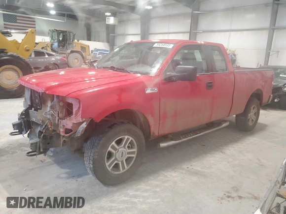 2008 Ford F-150 STX with VIN 1FTRX14W88FC05405, listed as a Copart auction lot 59258595 with 105,434 mi miles and Clean title. Bid and sale history available at DreamBid. Image 1.