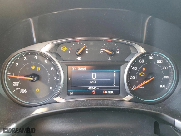 2020 Chevrolet Equinox LT with VIN 3GNAXVEX4LL263416, listed as a Copart auction lot 43954565 with 42,240 mi miles and Salvage Title. Bid and sale history available at carsss.com. Image 9.