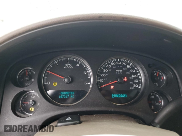 2007 GMC Yukon SLE with VIN 1GKFK13047J162650, listed as a Copart auction lot 44959674 with 167,317 mi miles and Salvage Title. Bid and sale history available at carsss.com. Image 9.