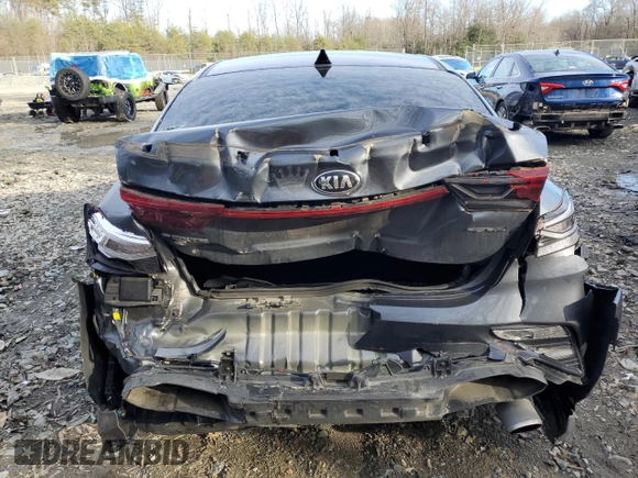 2020 Kia Forte GT-Line with VIN 3KPF34ADXLE168038, listed as a Copart auction lot 45873365 with 105,327 mi miles and Salvage Title. Bid and sale history available at carsss.com. Image 6.
