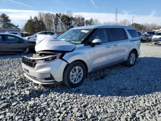 2023 Kia Carnival LX with VIN KNDNB4H33P6255139, listed as a Copart auction lot 47171815 with 54,277 mi miles and Salvage Title. Bid and sale history available at carsss.com. Image 1.