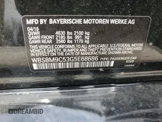 2016 BMW M3 z VIN WBS8M9C53G5E68686, wystawiony jako Copart lot #54290485 z przebiegiem 32 718 mil mil oraz Czysty tytuł • Clean title. Historia ofert i sprzedaży dostępna na DreamBid. Obrazek 13.