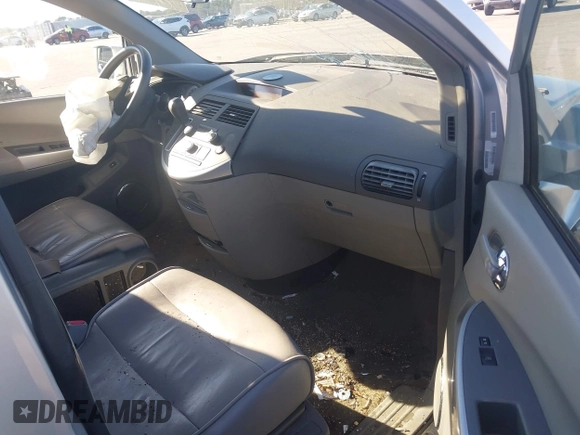 2008 Nissan Quest S z VIN 5N1BV28U08N119948, wystawiony jako IAAI lot #41738626 z przebiegiem 245 623 mil mil oraz . Historia ofert i sprzedaży dostępna na DreamBid. Obrazek 5.