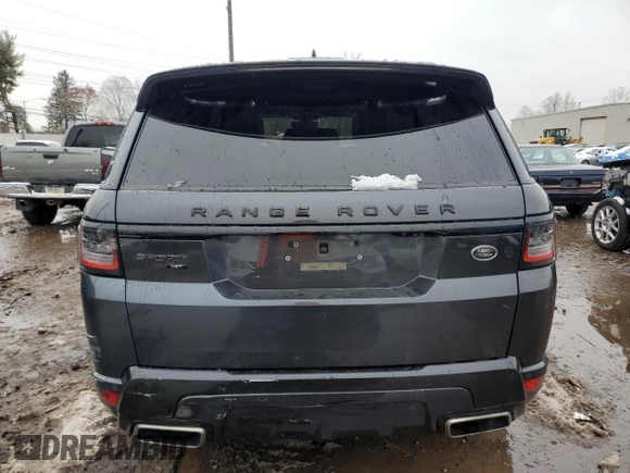 2021 Land Rover Range Rover Sport HST with VIN SALWS2RU1MA763532, listed as a Copart auction lot 44107975 with 109,690 mi miles and Salvage Title. Bid and sale history available at carsss.com. Image 6.