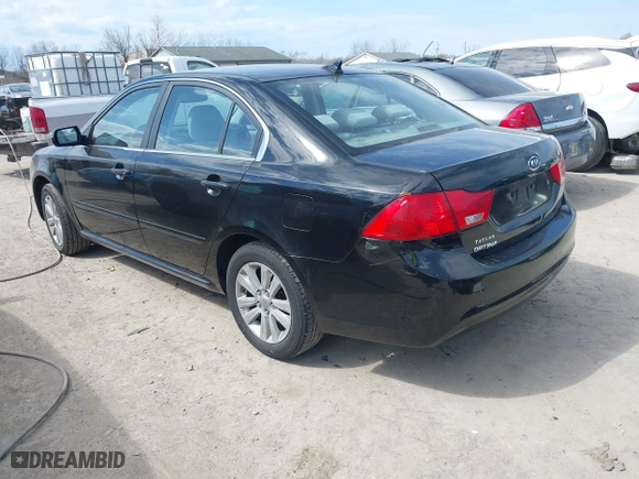 2010 Kia Optima LX with VIN KNAGG4A88A5436716, listed as a IAAI auction lot 41890607 with 264,913 mi miles. Bid and sale history available at carsss.com. Image 3.