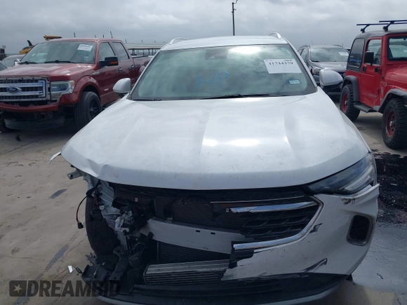 2023 Buick Envision Essence with VIN LRBFZPR41PD205116, listed as a IAAI auction lot 41744379 with 5,348 mi miles. Bid and sale history available at carsss.com. Image 12.