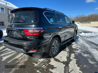 2023 Nissan Armada SL z VIN JN8AY2BA0P9401895, wystawiony jako Copart lot #46125965 z przebiegiem 60 906 mil mil oraz Czysty tytuł • Clean title. Historia ofert i sprzedaży dostępna na DreamBid. Obrazek 3.