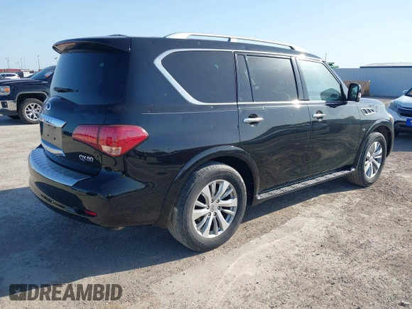 2017 Infiniti QX80 with VIN JN8AZ2NF4H9640940, listed as a IAAI auction lot 42006857 with 86,045 mi miles and . Bid and sale history available at DreamBid. Image 4.