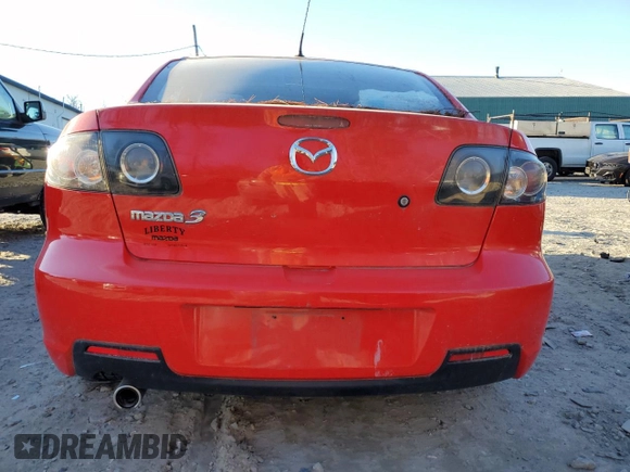 2007 Mazda 3 S Touring with VIN JM1BK324271678953, listed as a Copart auction lot 47023555 with 143,554 mi miles and Non Repairable. Bid and sale history available at DreamBid. Image 6.