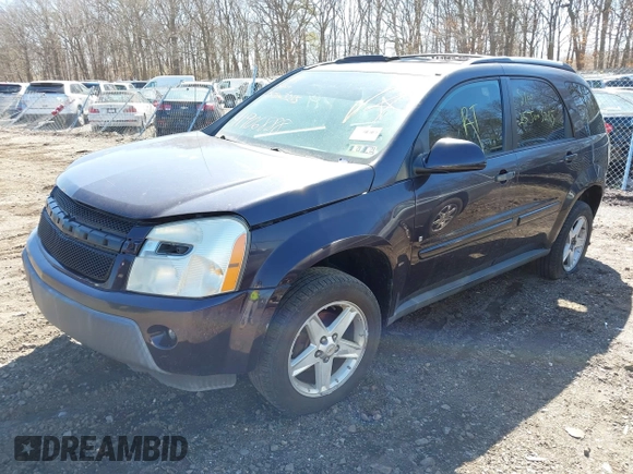 2006 Chevrolet Equinox LT with VIN 2CNDL73F566024971, listed as a IAAI auction lot 41906888 with 999,999 mi miles. Bid and sale history available at carsss.com. Image 2.