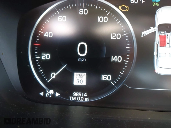 2018 Volvo S90 Momentum with VIN LVY982AK2JP023132, listed as a IAAI auction lot 41977080 with 98,514 mi miles. Bid and sale history available at carsss.com. Image 15.
