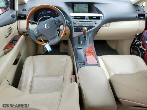 2010 Lexus RX 450h with VIN JTJBC1BA2A2019986, listed as a Copart auction lot 47986895 with 119,139 mi miles and Salvage Title. Bid and sale history available at carsss.com. Image 8.
