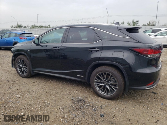 2021 Lexus RX with VIN 2T2YGMDA4MC065143, listed as a Copart auction lot 62223283 with 27,636 mi miles. Bid and sale history available at carsss.com. Image 2.