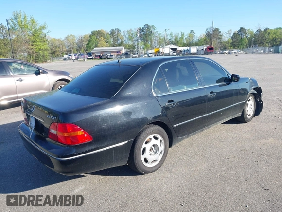 2001 Lexus LS 430 with VIN JTHBN30F710042861, listed as a IAAI auction lot 41895357 with Not Provided miles. Bid and sale history available at carsss.com. Image 4.