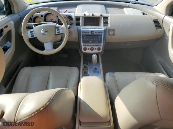 2004 Nissan Murano SL with VIN JN8AZ08W44W324627, listed as a Copart auction lot 83702564 with 138,777 mi miles and Salvage Title. Bid and sale history available at carsss.com. Image 8.