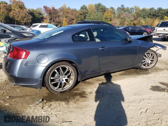 2005 Infiniti G35 Coupe with VIN JNKCV54E15M427056, listed as a Copart auction lot 77096764 with 0 mi miles and Salvage Title. Bid and sale history available at carsss.com. Image 3.