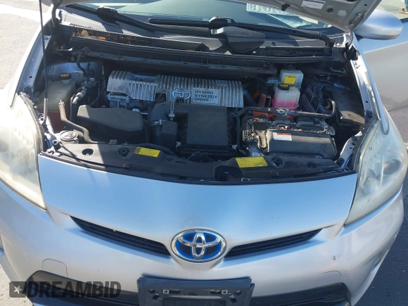 2013 Toyota Prius One with VIN JTDKN3DU2D5629177, listed as a IAAI auction lot 41921772 with 107,478 mi miles. Bid and sale history available at carsss.com. Image 10.