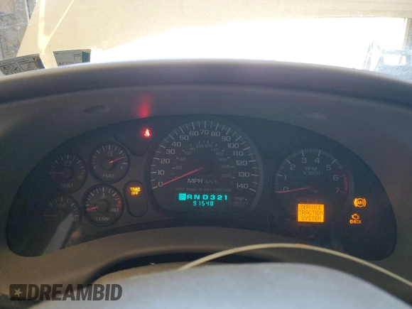 2003 Chevrolet Impala LS with VIN 2G1WH52K839288559, listed as a Copart auction lot 54627125 with 91,548 mi miles and Clean Title. Bid and sale history available at DreamBid. Image 9.