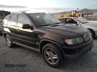 2002 BMW X5 4.4i with VIN 5UXFB33572LH32061, listed as a Copart auction lot 81917514 with 0 mi miles and Salvage Title. Bid and sale history available at carsss.com. Image 4.