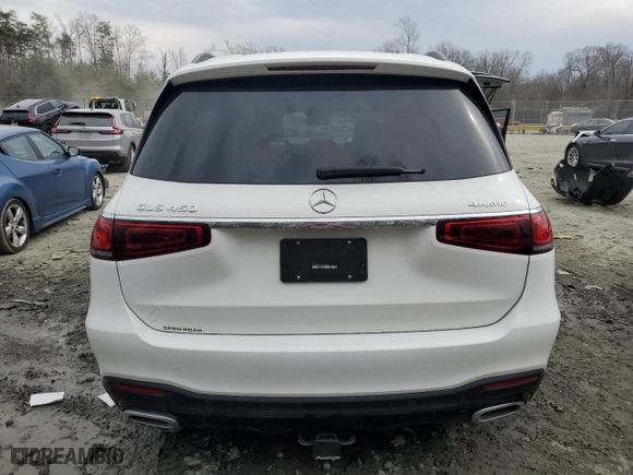 2022 Mercedes-Benz GLS with VIN 4JGFF5KE6NA604308, listed as a Copart auction lot 47210355 with 36,369 mi miles and Salvage Title. Bid and sale history available at carsss.com. Image 6.